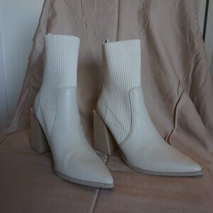 Steve Madden Women's Tackle Block-Heel Knit Sock Booties